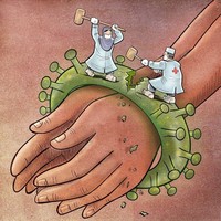 Karya Ilustrasi Corona