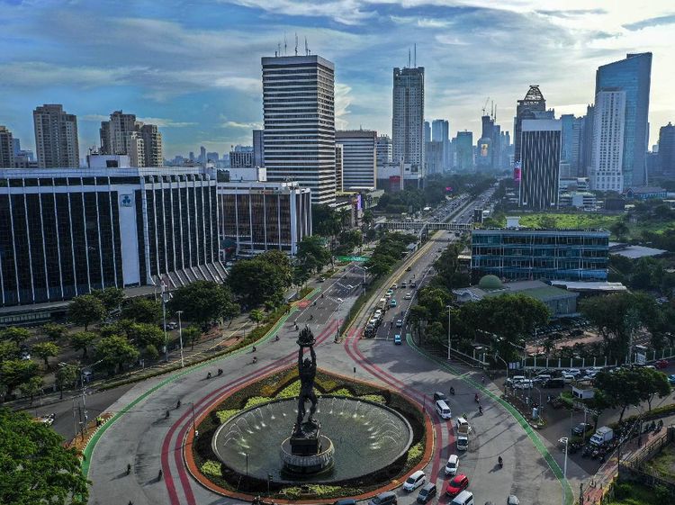 Indahnya Biru Langit Jakarta Bebas Polusi