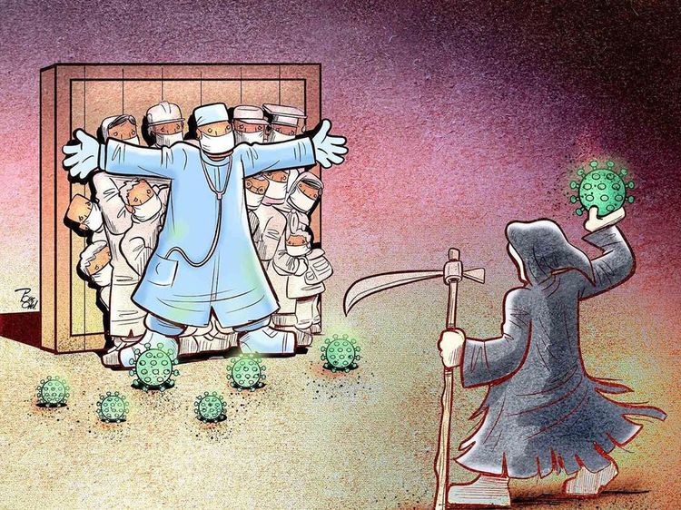 Ilustrasi Perjuangan Tenaga Medis Hadapi Corona Bikin Hati Terenyuh