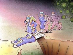 Ilustrasi Perjuangan Tenaga Medis Hadapi Corona Bikin Hati Terenyuh