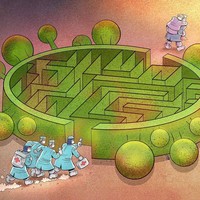 Seniman asal Iran, Alireza Pakdel, mencoba memberi gambaran tentang perjuangan mereka merawat pasien virus corona. Bagaimana di tengah ketakutan, mereka tetap mendedikasikan hidupnya melawan musuh tak terlihat. Foto: Instagram/@alirezapakdel_artist