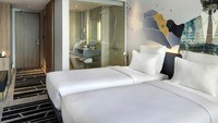 Novotel Cikini memiliki 245 kamar yang terbagi dalam 5 jenis yaitu Executive Suite with King size Bed, Deluxe Room with King size Bed, Deluxe Room with 2 single beds, Executive Room with 1 King size Bed, dan Junior Suite with King size Bed. dok. Accor Hotels Grup