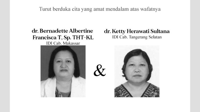 Dokter meninggal terkait corona Dokter anggota IDI yang meninggal terkait corona.