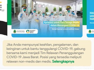Data Baru Corona di Jabar: 247 Positif COVID-19, ODP Tembus 20 Ribu Orang