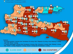 Ini 17 Daerah di Jatim yang Masih Zero Positif Corona