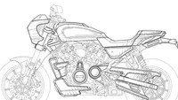 Tampak dari sisi kiri Harley-Davidson cafe racer terlihat menggunakan stang pendek.Foto: motorcyclenews
