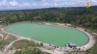 Embung Rawasari dikerjakan selama 3 tahap. Pekerjaan Tahap I melalui APBN 2016 meliputi pembangunan tiang pancang pada bangunan tubuh embung, tiang pancang pada bangunan pelimpah, bangunan inlet, tiang pancang pada bangunan tanggul, serta pekerjaan bangunan inlet.Foto: Dok. Istimewa/Kementerian PUPR
