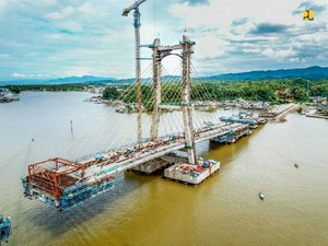 Jembatan Teluk Kendari Diresmikan, Jarak 2 Kota Ini Cuma 3 Menit
