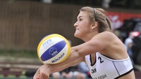 Taylor Pischke juga siap diikutkan dalam ajang voli pantai untuk Olimpiad 2020 Tokyo. Sayang, ajang olahraga terakbar di dunia tersebut mesti ditunda karena ada pandemi virus Corona (Getty Images)