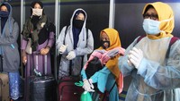 Para santri di Pamekasan, Jawa Timur, juga dipulangkan ke orangtuanya masing-masing.