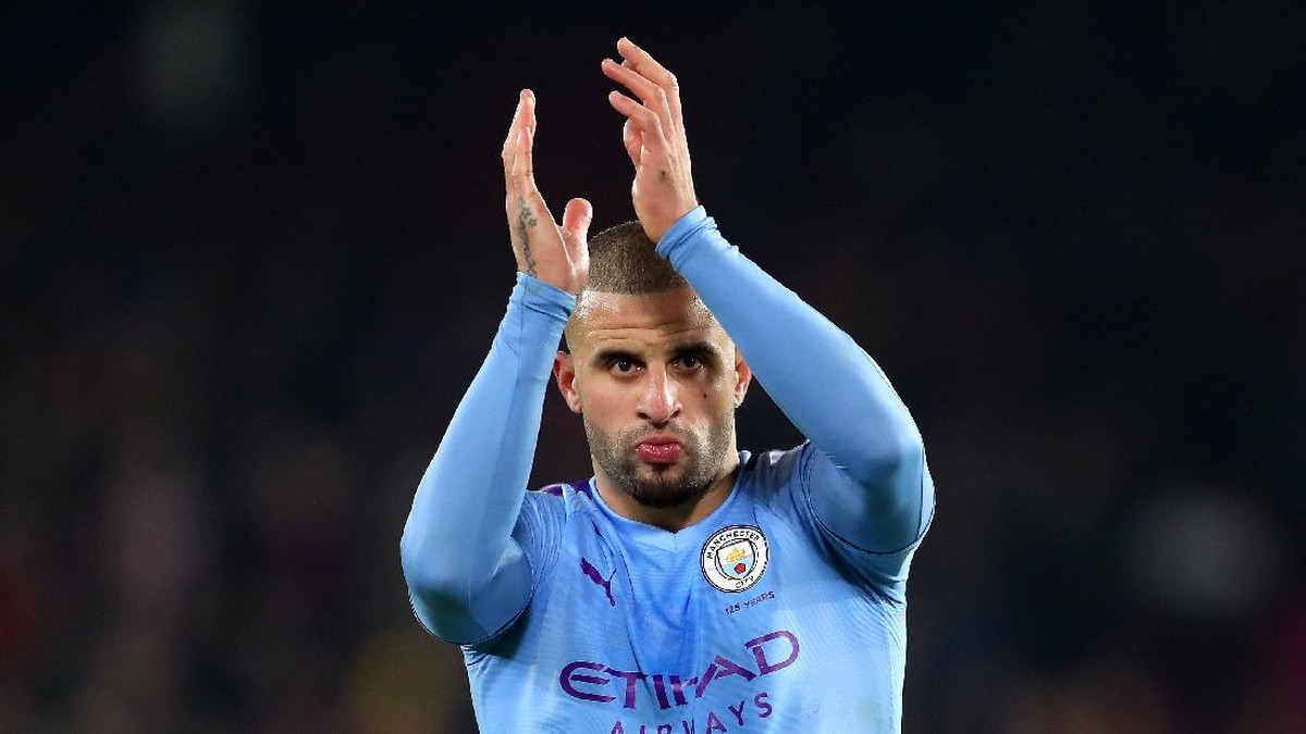 Kyle Walker meminta maaf karena telah melanggar aturan lockdown. (Foto: Catherine Ivill/Getty Images)
