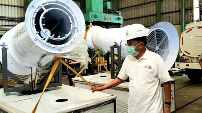 JK Tinjau Perakitan Alat Penyemprot Disinfektan