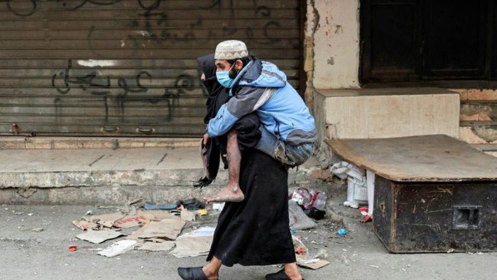 Salah satu pengungsi di Kamp pada Lebanon (Anwar/AFP)