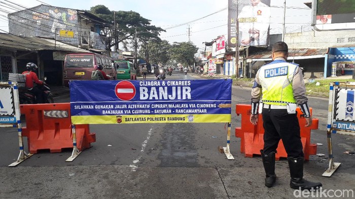 Banjir kembali rendam 3 kecamatan di Kabupaten Bandung, ini langkah polisi