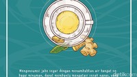 Mengonsumsi jahe segar 