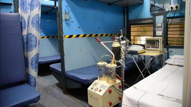 Kereta Api tertua di Asia dijadikan rumah sakit