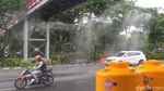 Halau Corona, Alat Semprot Disinfektan Dipasang di Bawah JPO Surabaya