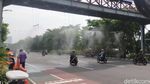 Halau Corona, Alat Semprot Disinfektan Dipasang di Bawah JPO Surabaya