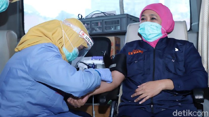 gubernur khofifah donor darah