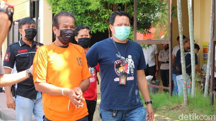 Wa Laodding, pembunuh istri siri yang mayatnya ditemukan dalam karung di Pinrang (Hasrul Nawir/detikcom)