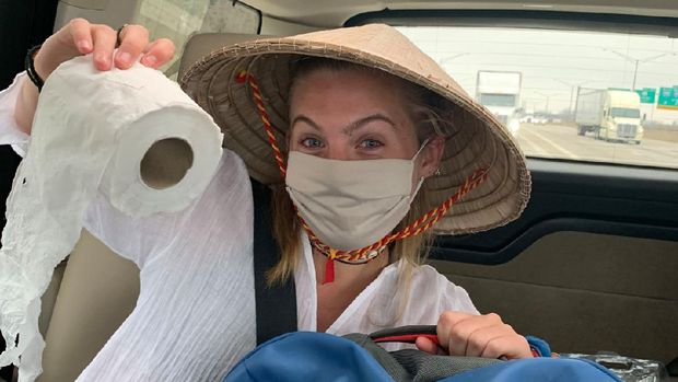 Avery Slusher, turis dari Amerika Serikat