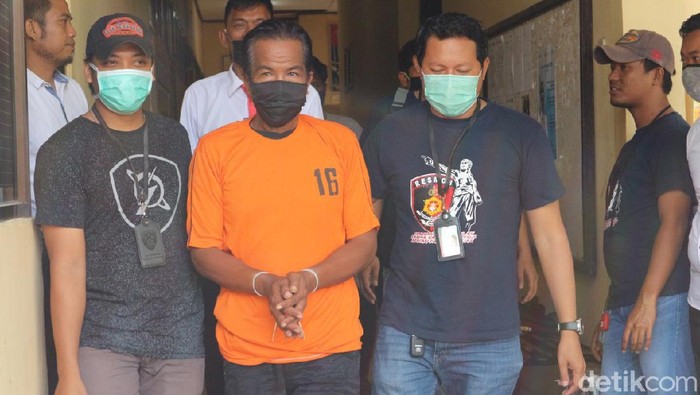 Wa Laodding, pembunuh istri siri yang mayatnya ditemukan dalam karung di Pinrang (Hasrul Nawir/detikcom)
