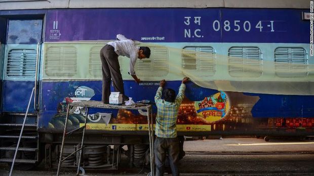 Kereta Api tertua di Asia dijadikan rumah sakit