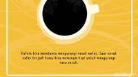 Meminum kopi hitam 