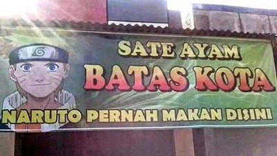 Kocak! Naruto hingga Power Rangers Pernah Jajan di Warung Makan Ini