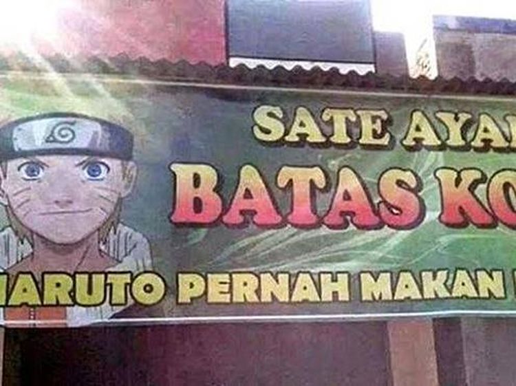 Kocak! Naruto hingga Power Rangers Pernah Jajan di Warung Makan Ini