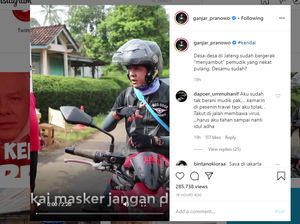 Ganjar Blusukan Pakai Moge, Cek Kesiapan Rumah Karantina Pemudik