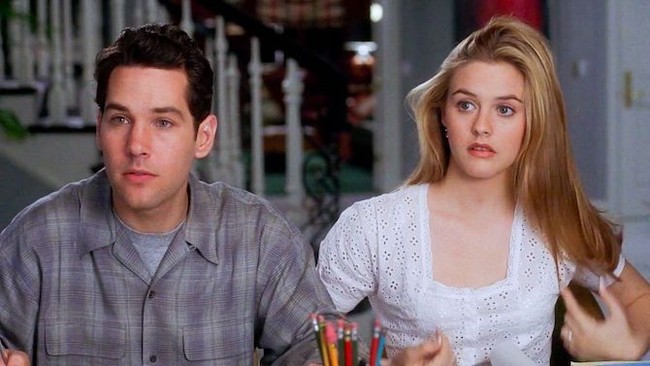 Paul Rudd dikenal di industri film setelah dia bermain di Clueless bersama Alicia Silverstone dan Christina Applegate pada 1995. Saat itu usianya 26 tahun. Foto: istimewa
