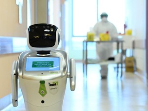 Robot Bakal Wira-wiri di RS Bantu Tenaga Medis