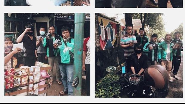 Kevin Aprilio bagikan masker