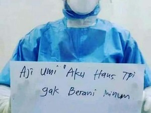 Viral Perawat Aku Haus tapi Tak Berani Minum, Ini Cerita Haru di Baliknya