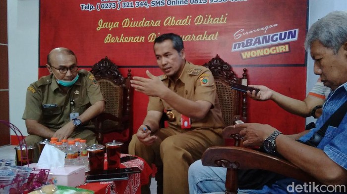 Bupati Wonogiri Joko Sutopo, Rabu (8/4/2020).