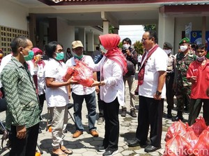 Ratusan ODP dan PDP  Corona Dapat Sembako, Pemkab Klaten: Harus Optimistis!