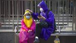 Stasiun-Bandara Wuhan Ramai Penumpang Usai Lockdown Berakhir