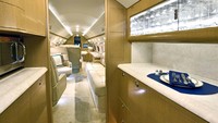 Jet pribadi ini juga terdapat dapur. Foto: (Gulfstream)