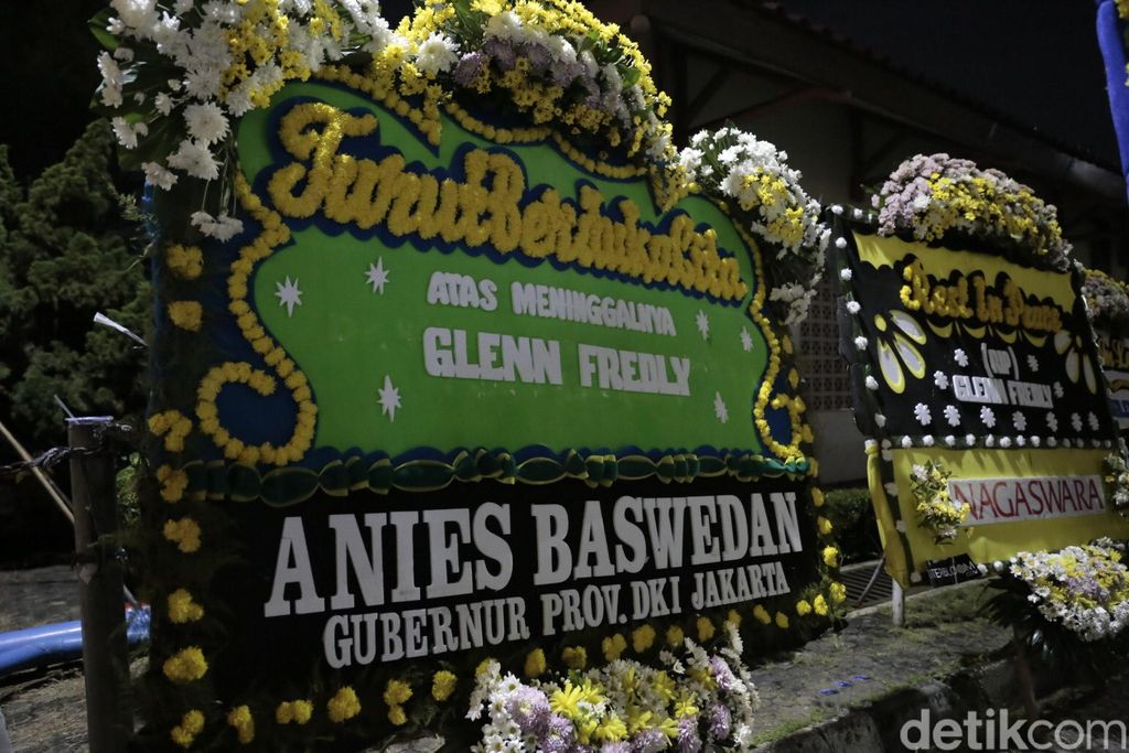 Glenn Fredly meninggal dunia, anies baswedan kirim karangan bunga