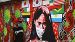 Mural Lawan Corona Mejeng di Cipayung Depok