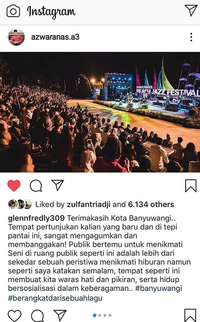 glenn fredly di banyuwangi