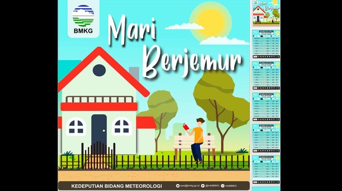 prakiraan cuaca BMKG dan anjuran soal berjemur prakiraan cuaca BMKG dan anjuran soal berjemur