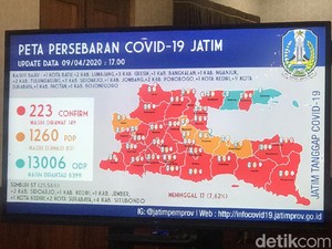 Bertambah 3, Zona Merah di Jatim Kini Jadi 28