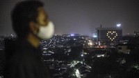 Begini penampakan simbol empati berbentuk tanda hadti yang mejeng di Bogor, Jawa Barat, Kamis (9/4/2020).
