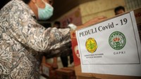 Bantuan dari Gapki Peduli ini adalah dalam rangka memberi dukungan kepada pemerintah sekaligus concern dalam mengatasi penyebaran virus Corona atau COVID-19 yang masih terus terjadi dan menyebar di Indonesia. Foto: dok. Gapki