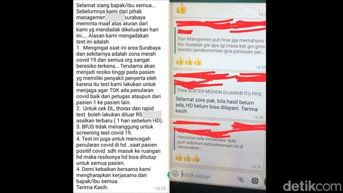 layanan cuci darah terganggu layanan cuci darah terganggu