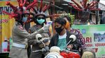 Kepolisian Sosialisasi Kenakan Masker Anti Virus Corona
