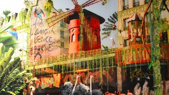 Flamingo, burung unta, dan satwa lainnya menghuni kota modern. Terlihat aneh, namun menambah sedikit kehijauan, dan hewan-hewan ini serasa seperti di rumah mereka. Foto: via Brainberries