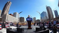 Wapres AS 2009-2017 Joe Biden saat berkampanye di Missouri, AS (9/3/2020). November nanti, Biden genap berusia 78 tahun B (Photo by Dilip Vishwanat/Getty Images)AP Photo AP Foto